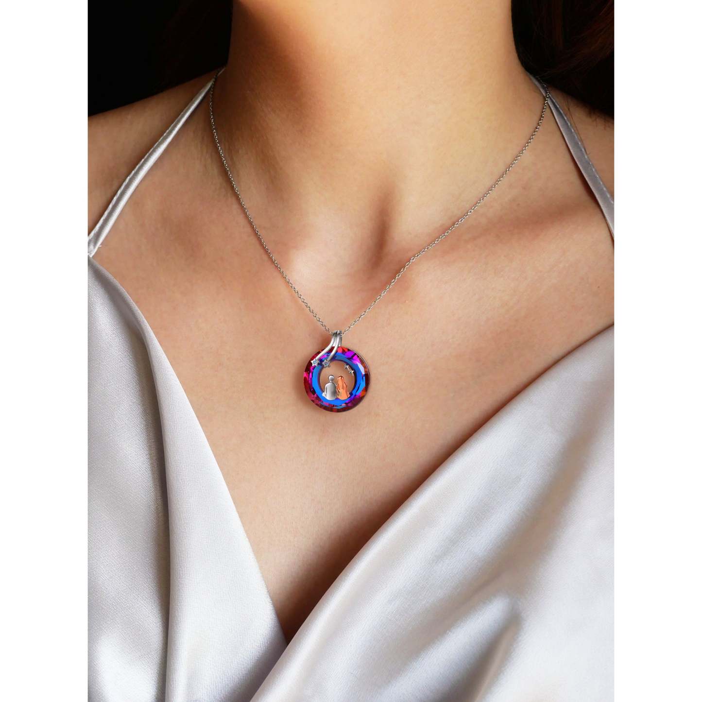 For Love - S925 You are My World Couple Love Star Necklace