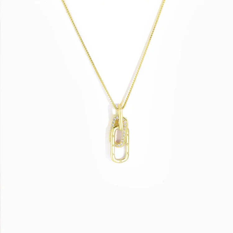 For Friend - S925 Thank You for being My Unbiological Sister Circle Linked Necklace