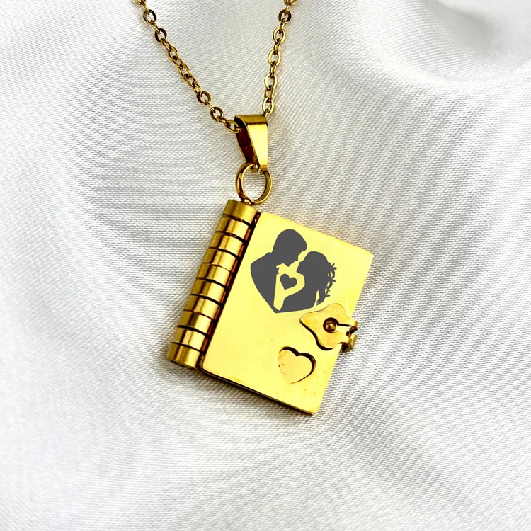 For Love - My Incredible Girlfriend Book Necklace