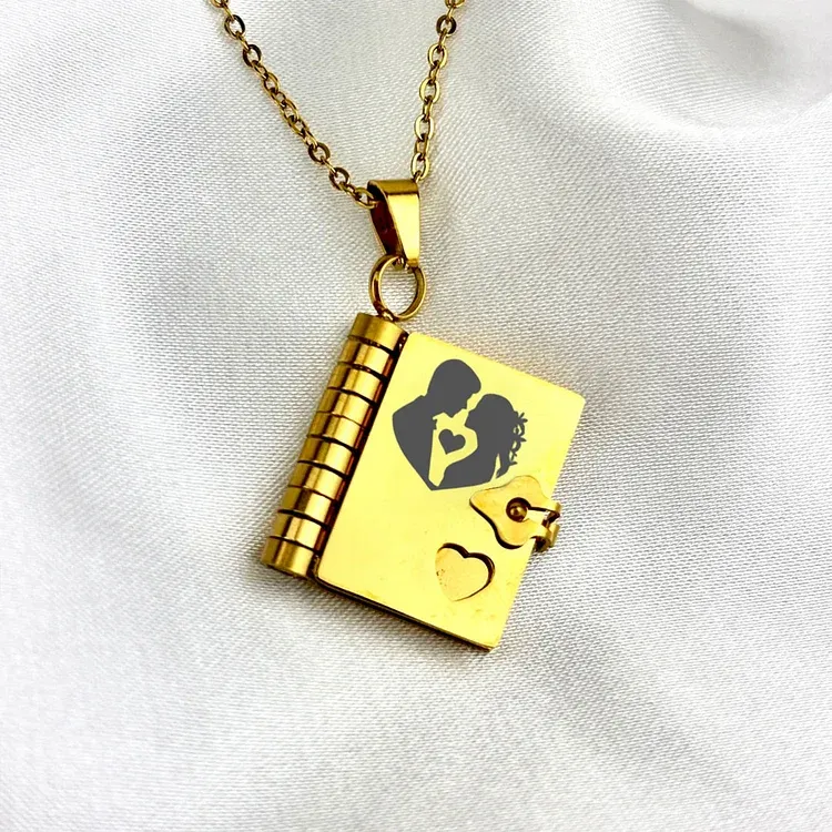 For Love - My Incredible Girlfriend Book Necklace