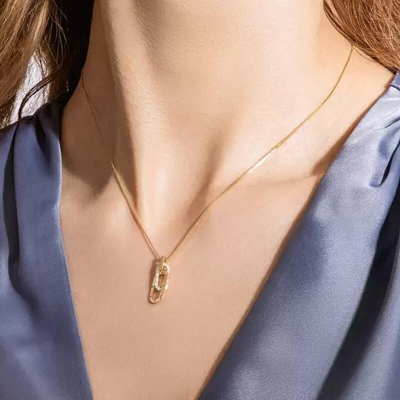 S925 Mother And Daughter Forever Linked Together Necklace