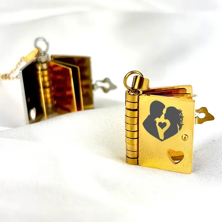 For Love - My Incredible Girlfriend Book Necklace