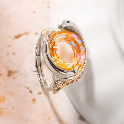 For Self - S925 The Fire inside Me Burns Brighter Phoenix Adjustable Ring