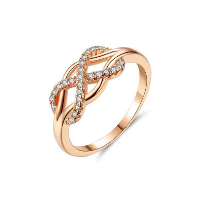 For Granddaughter - S925 Grandma and Granddaughter Forever Linked Together Infinity Cross Ring