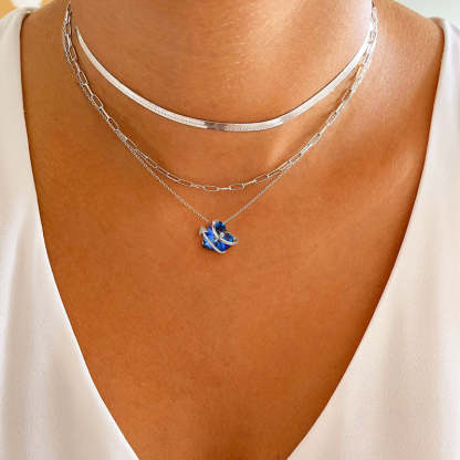 For Daughter - S925 Keep Going I¡¯ll Always be With You Heart Crystal Arrow Necklace