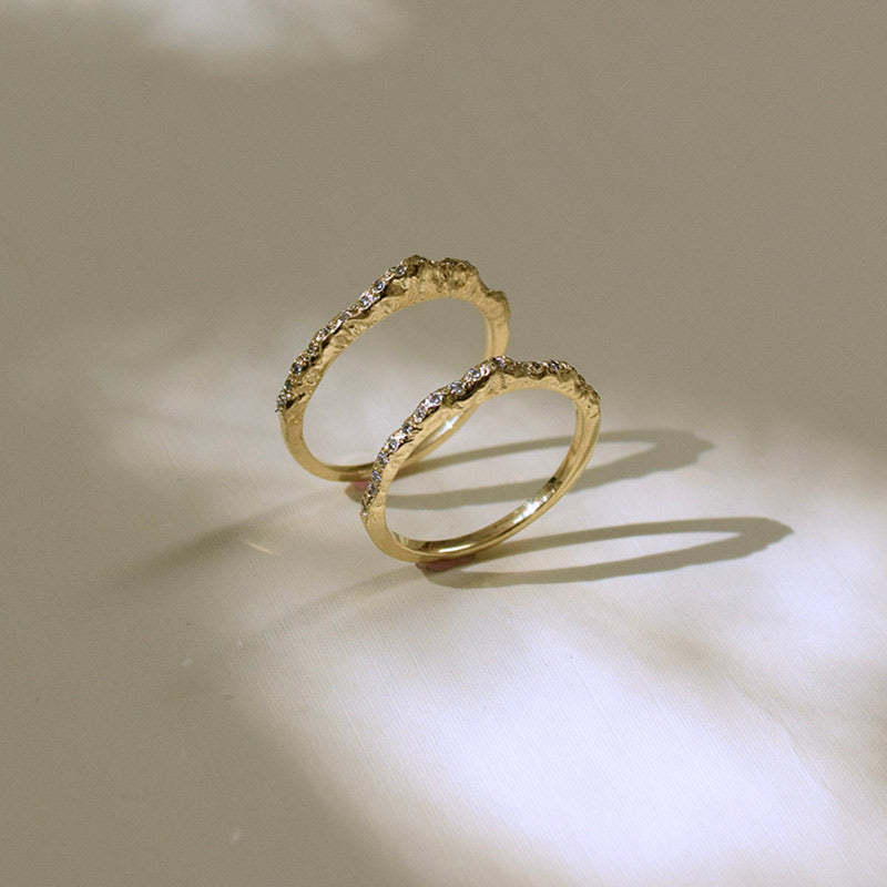 S925 Keep Climbing Mountain Ring