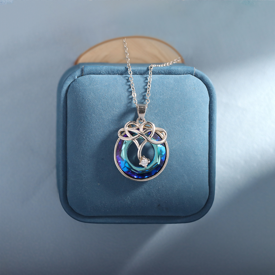S925 I Love You until Infinity Runs Out Crystal Infinity Necklace