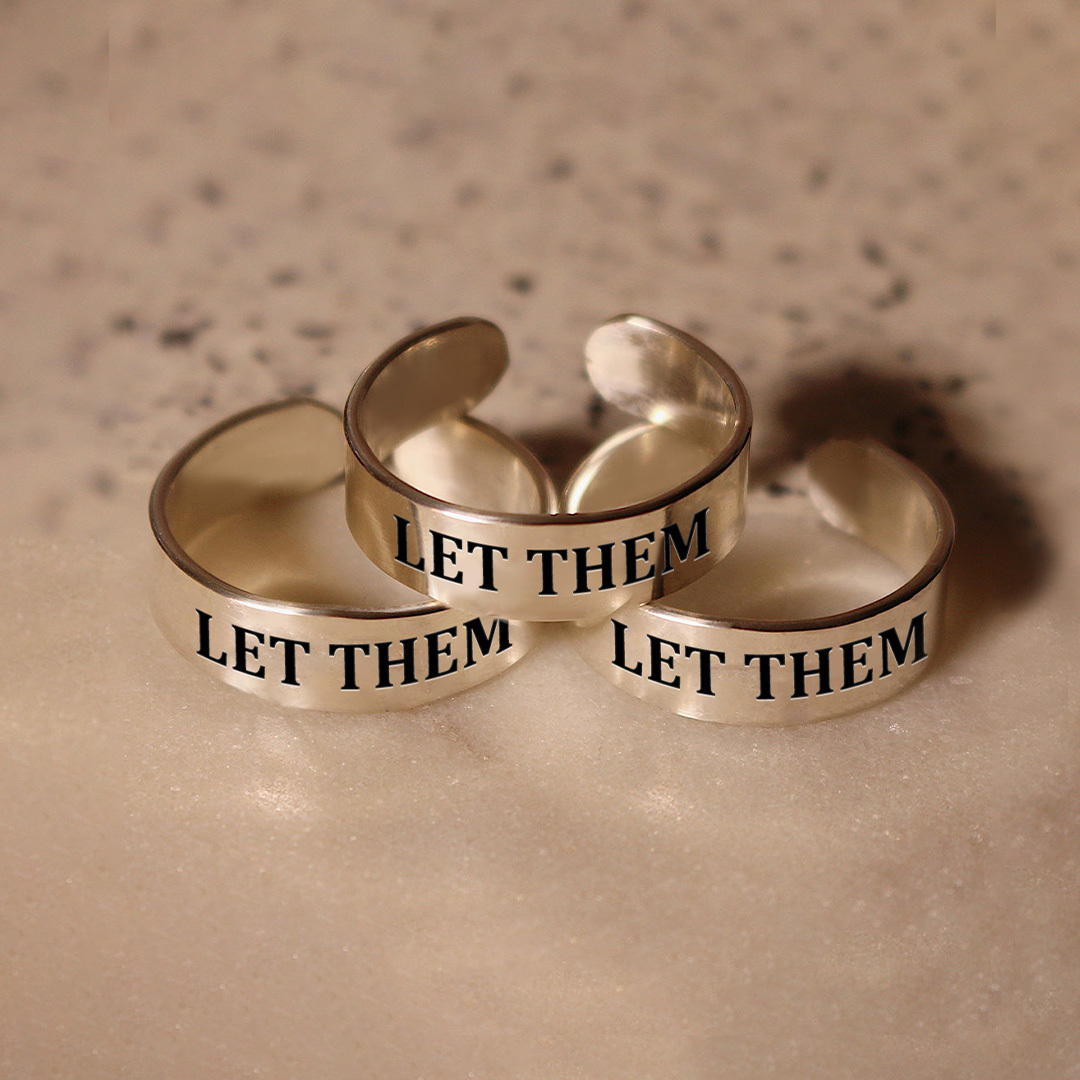Let Them Wide Band Ring
