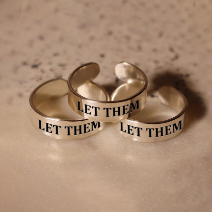 Let Them Wide Band Ring