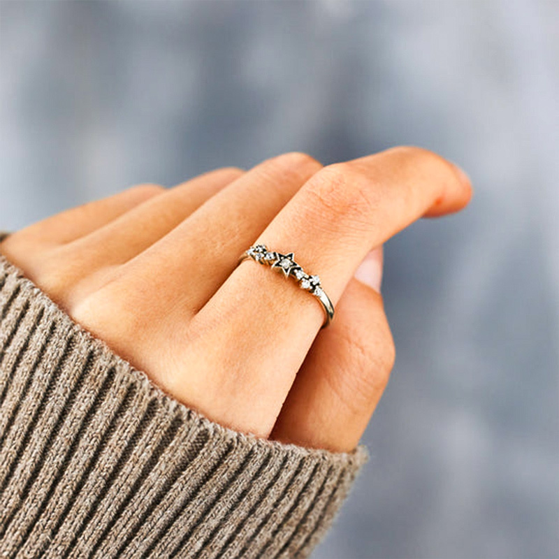 For Daughter - S925 You Were Born To Shine Star Ring