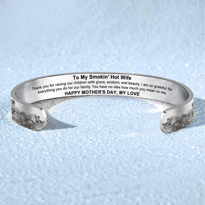 For Wife - Happy Mother's Day, My Love Wave Bracelet