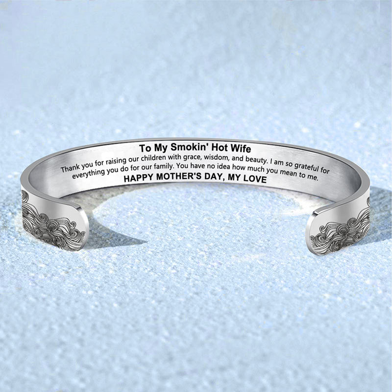 For Wife - Happy Mother's Day, My Love Wave Bracelet