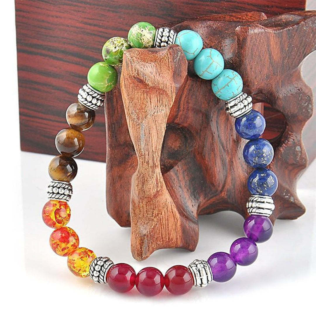 7 Chakra Healing Crystal Reiki Bead Bracelet