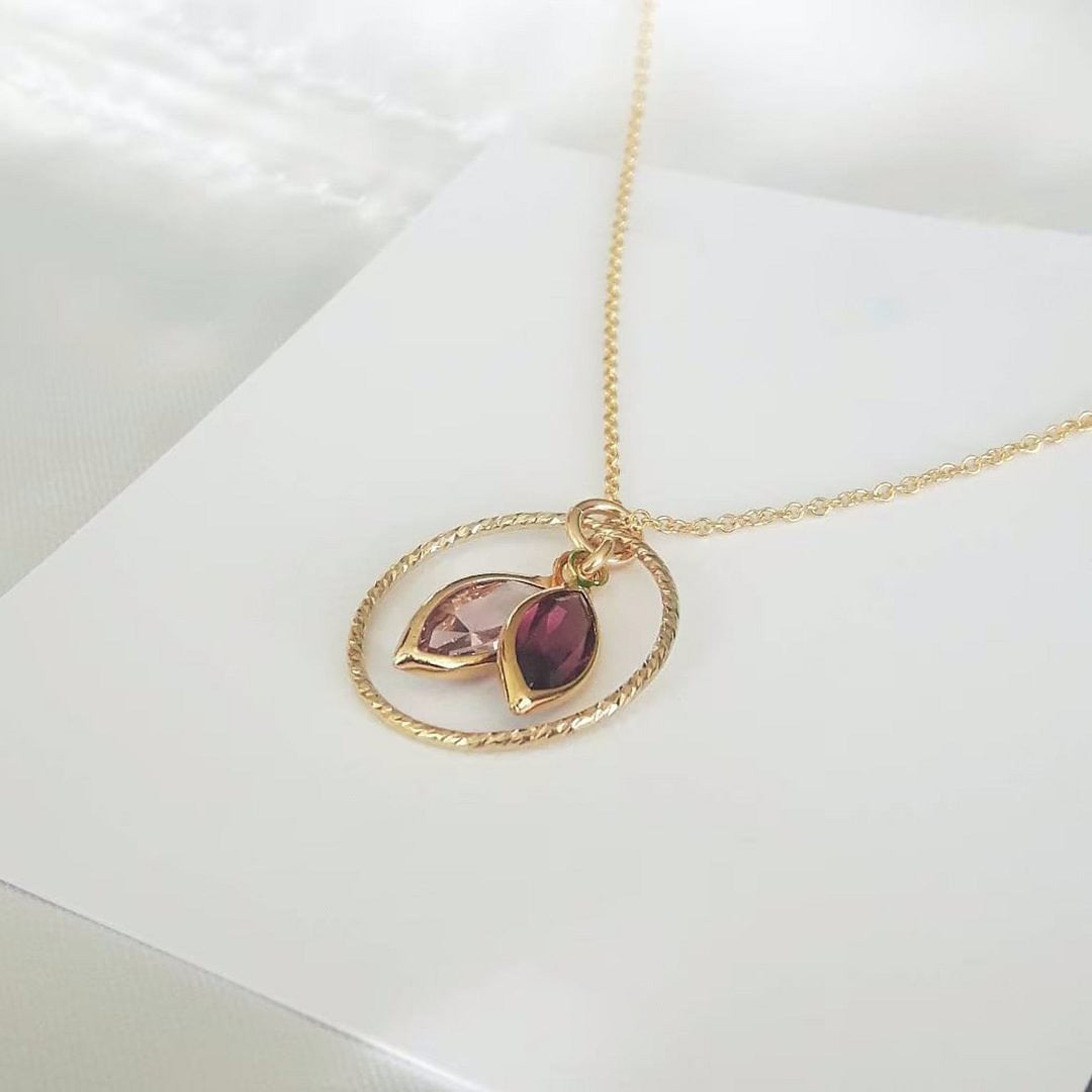 Personalized Family Birthstone Necklace