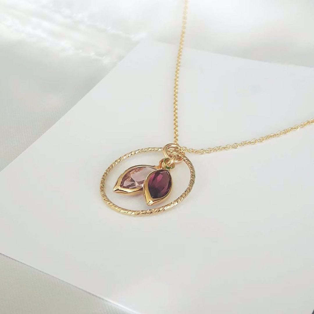 Personalized Family Birthstone Necklace