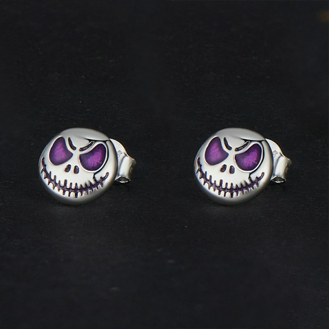 Glow-in-the-dark smiley face earrings
