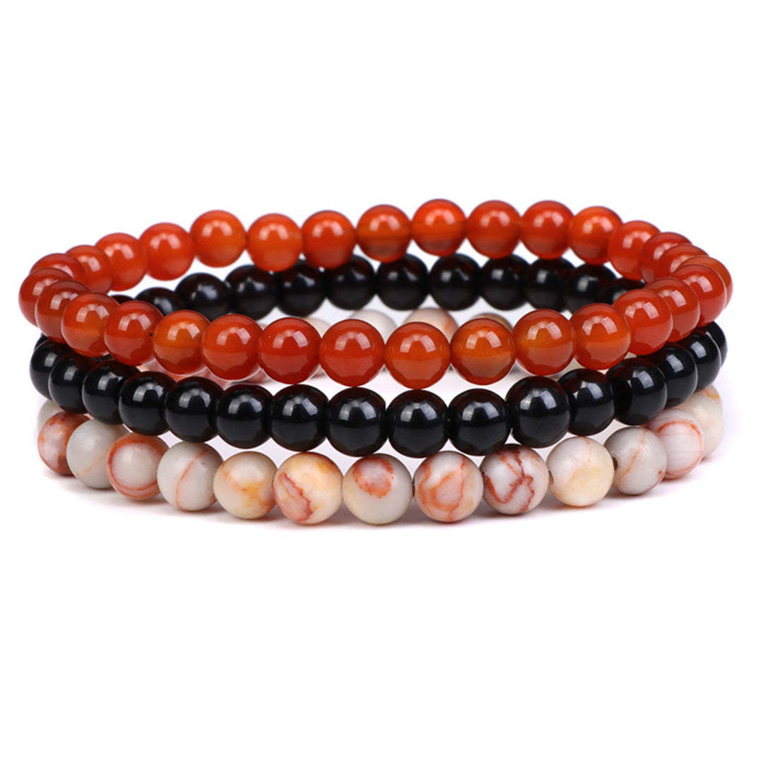 Depression & Energy Uplifting Onyx Obsidian Bracelet Set