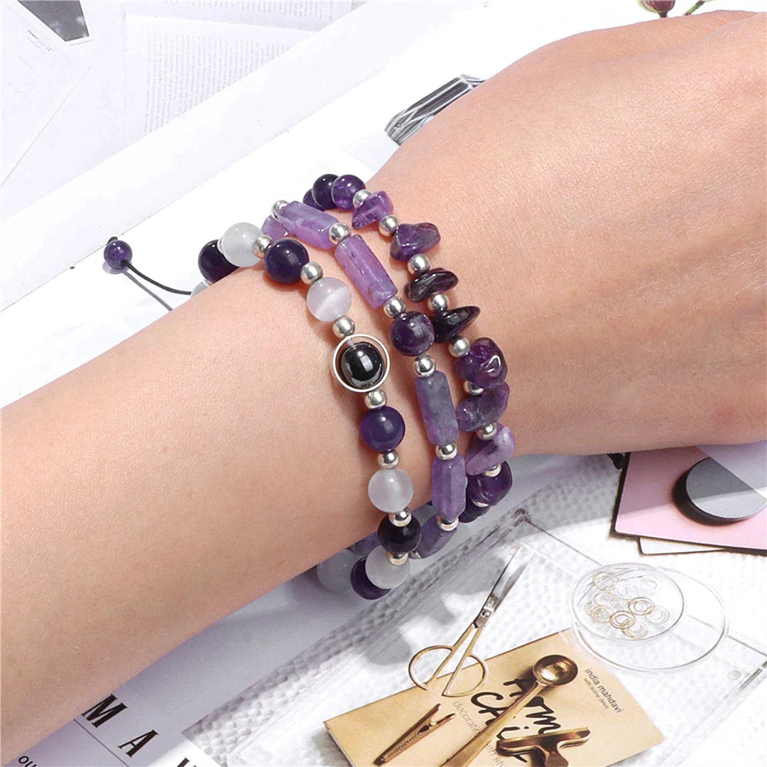 Amethyst Bracelet Set