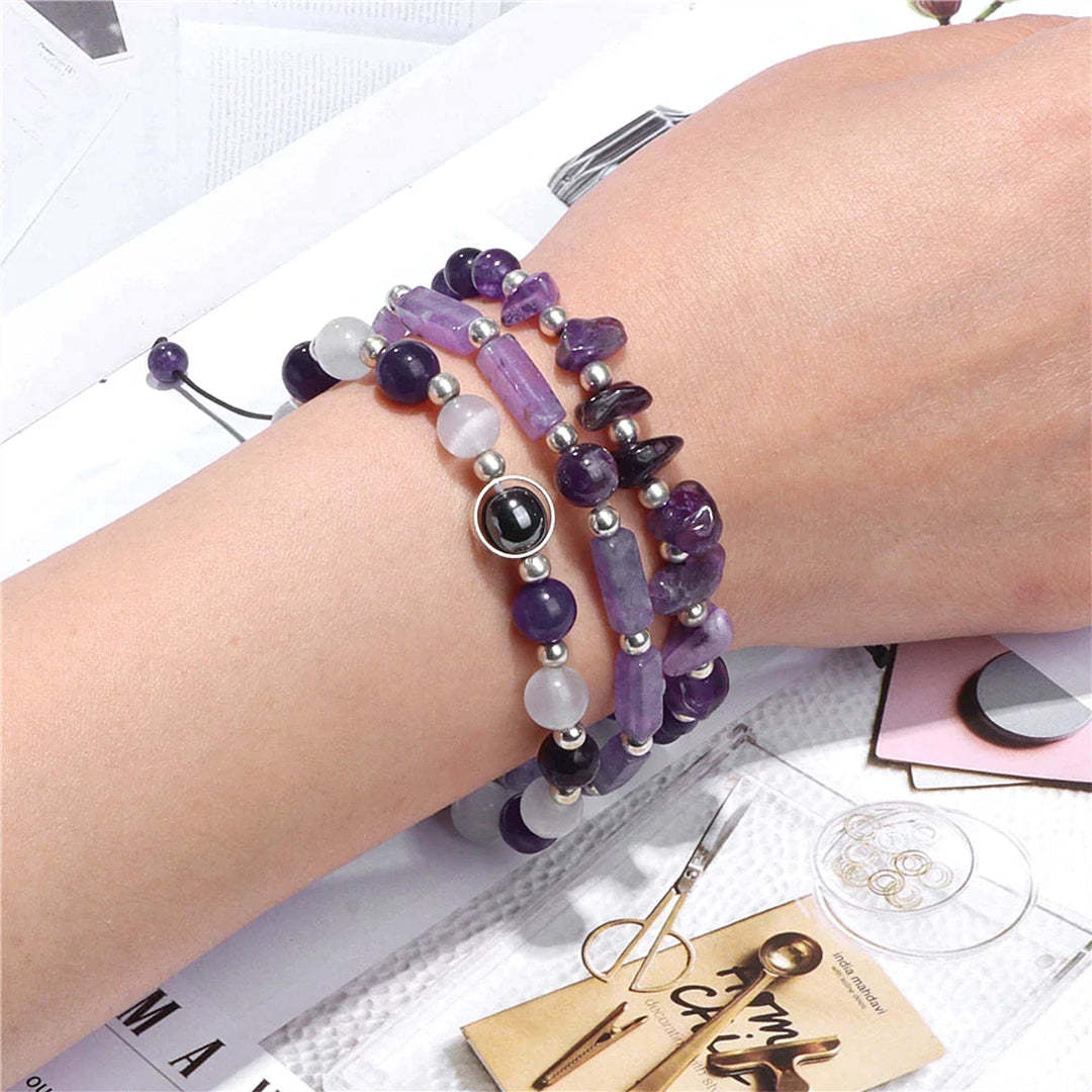 Amethyst Bracelet Set