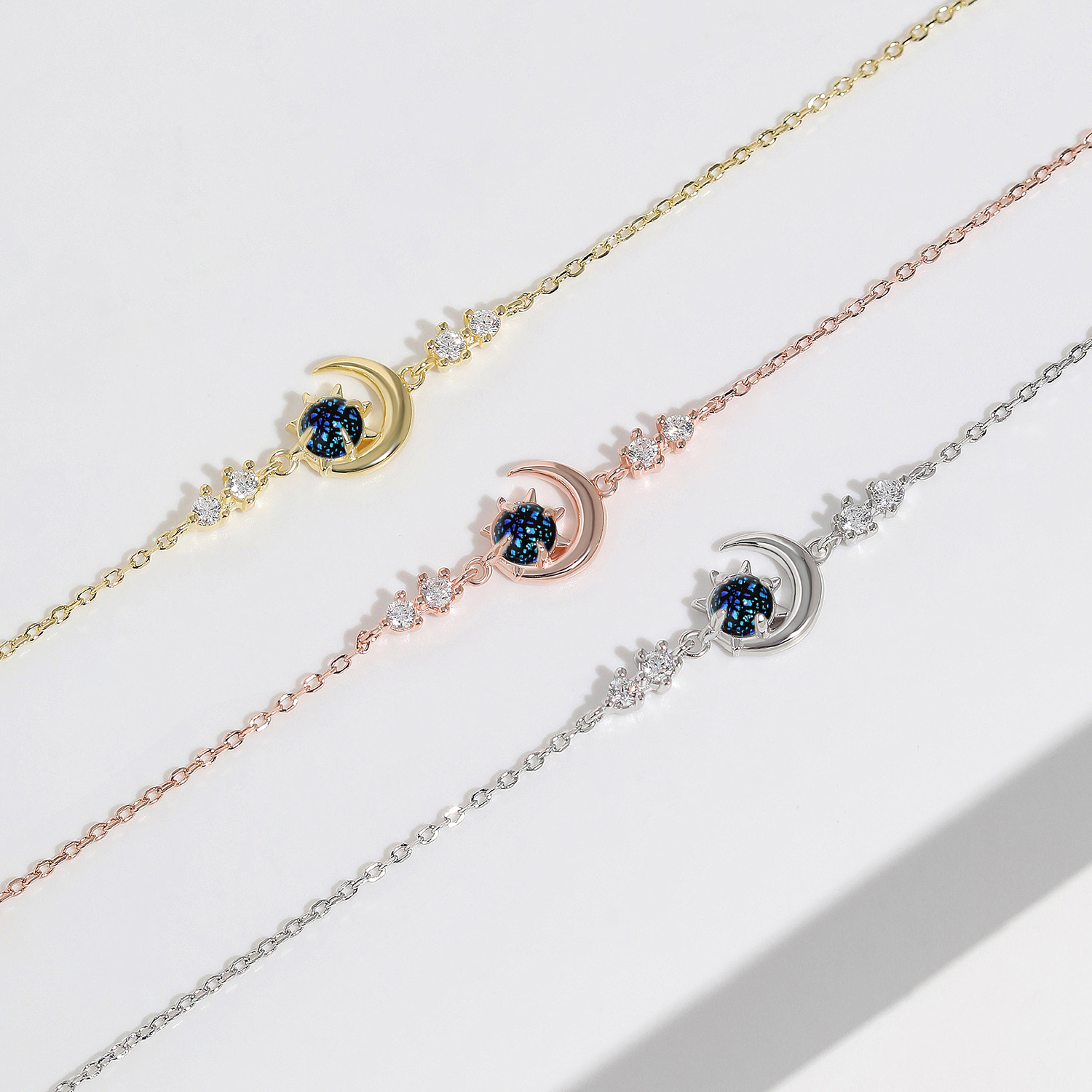 For Daughter - S925 You Are The Most SPECIAL STAR In The Universe Moon & Planet Bracelet