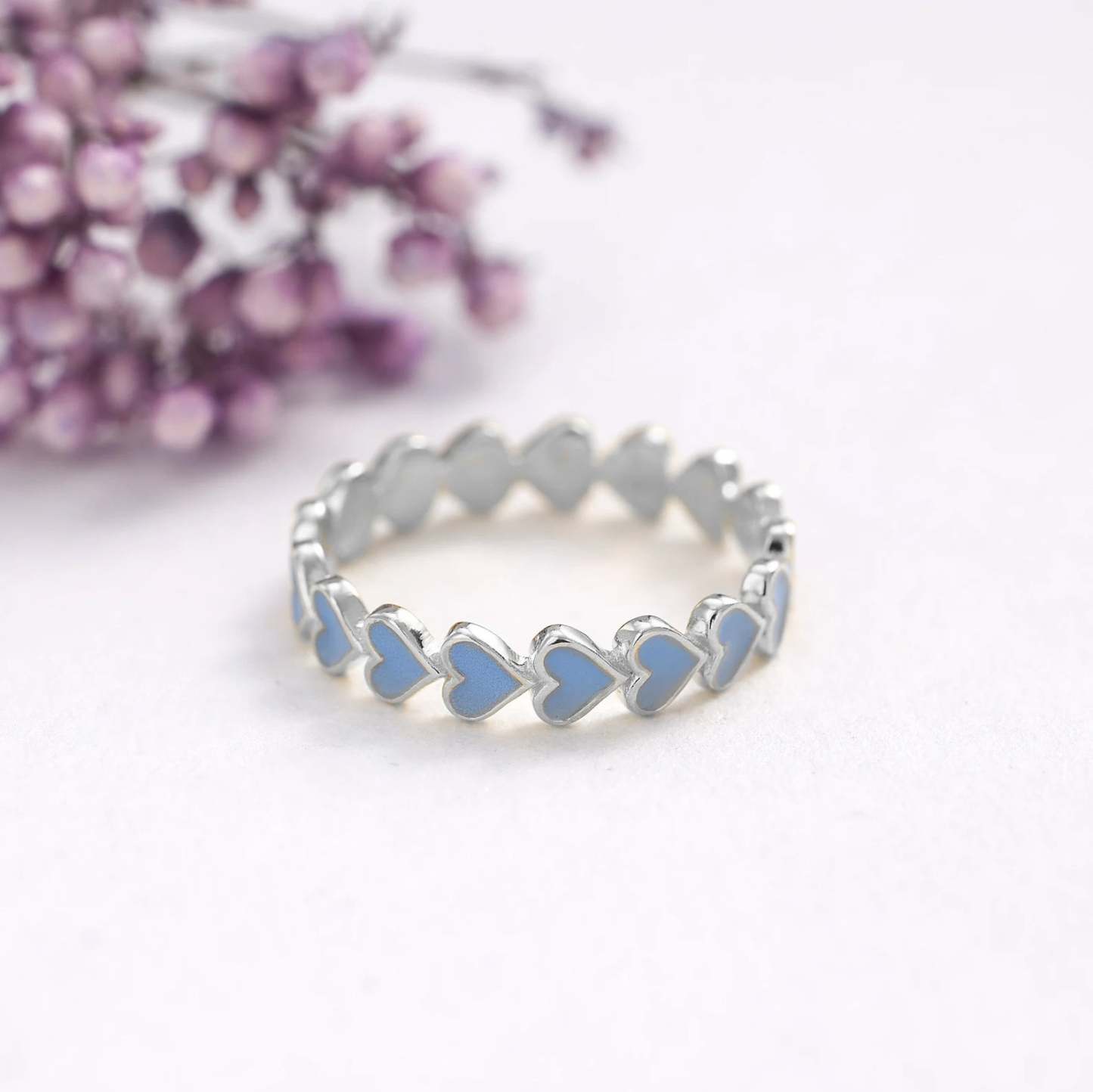For Love - I Love You Until Infinity Runs Out Colorful Heart Ring