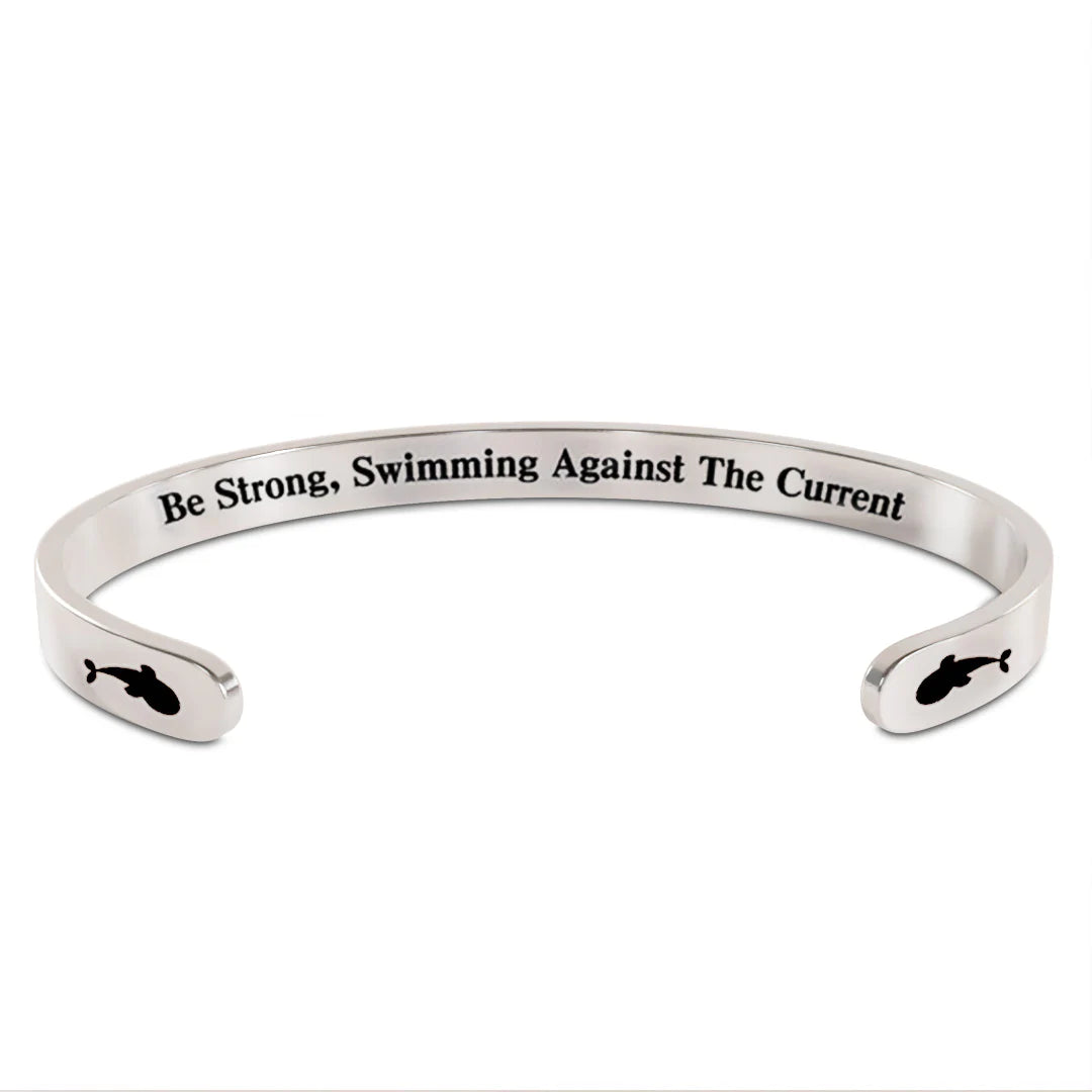 BE STRONG,SWIMMING AGAINST THE CURRENT Bracelet-37bracelet