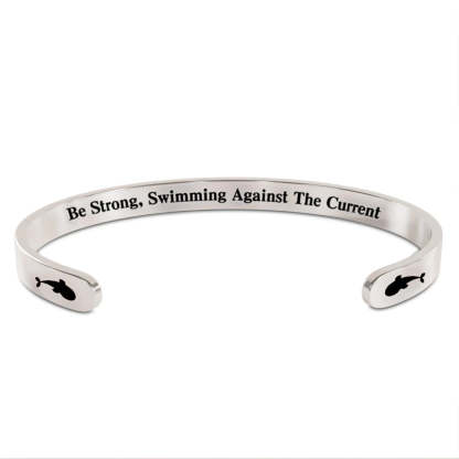 BE STRONG,SWIMMING AGAINST THE CURRENT Bracelet-37bracelet