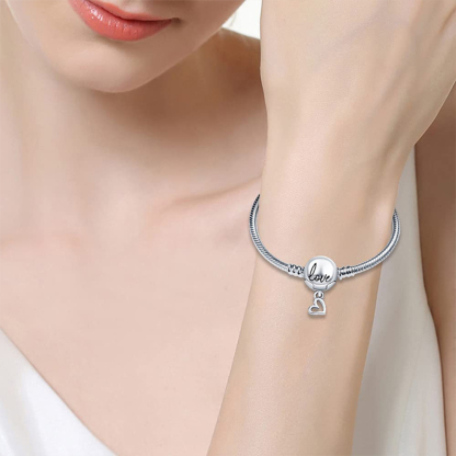 For Daughter -S925You Are Always In My Heart Snake Bone Chain Bracelet
