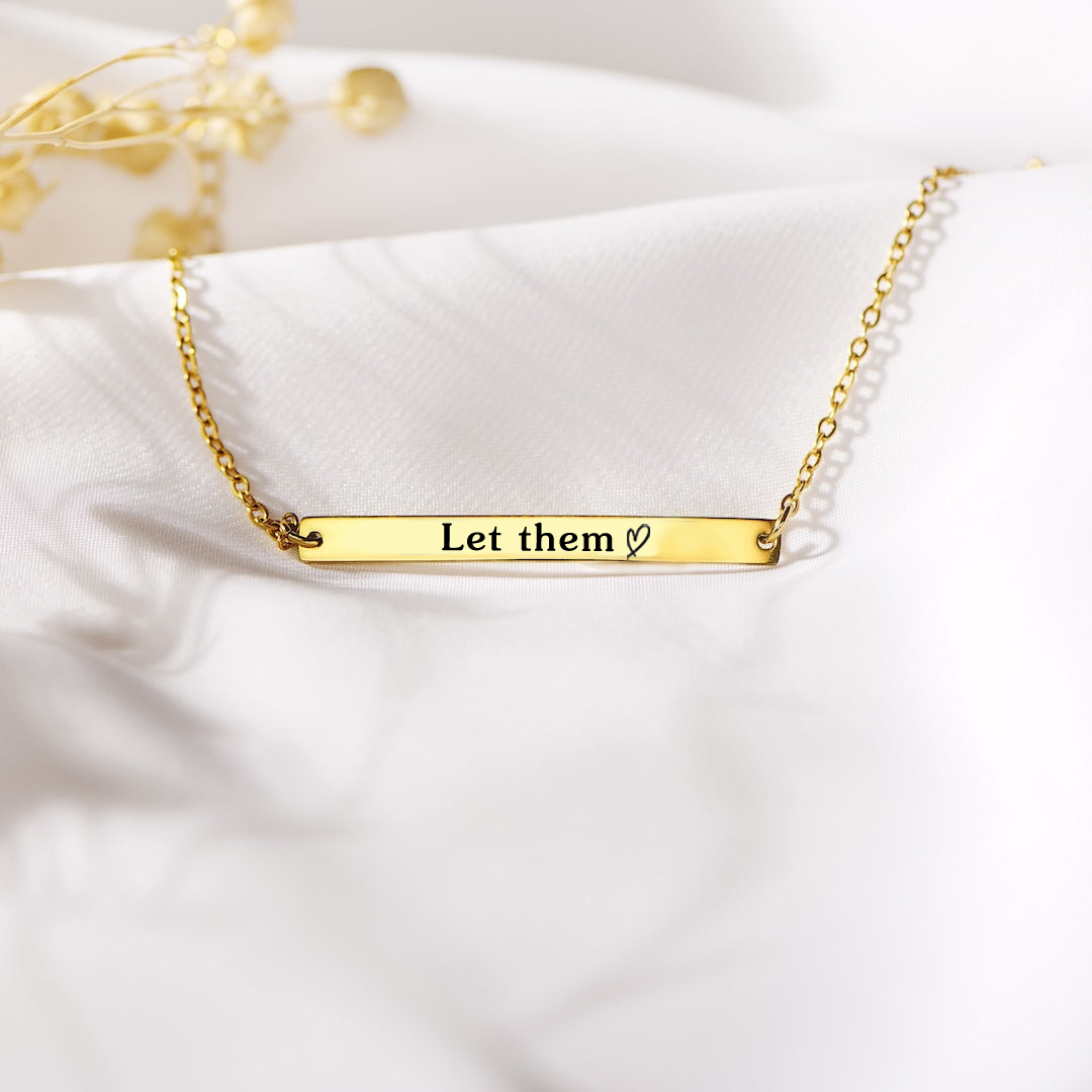 Let Them Bar Bracelet