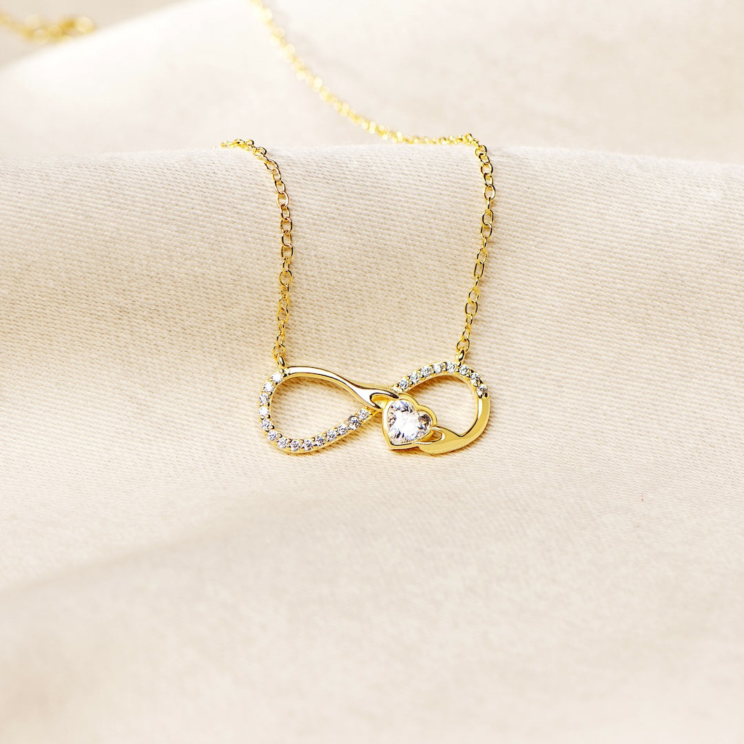 For Daughter - Always Keep Me In Your Heart  For You Are Always In Mine Infinity Necklace