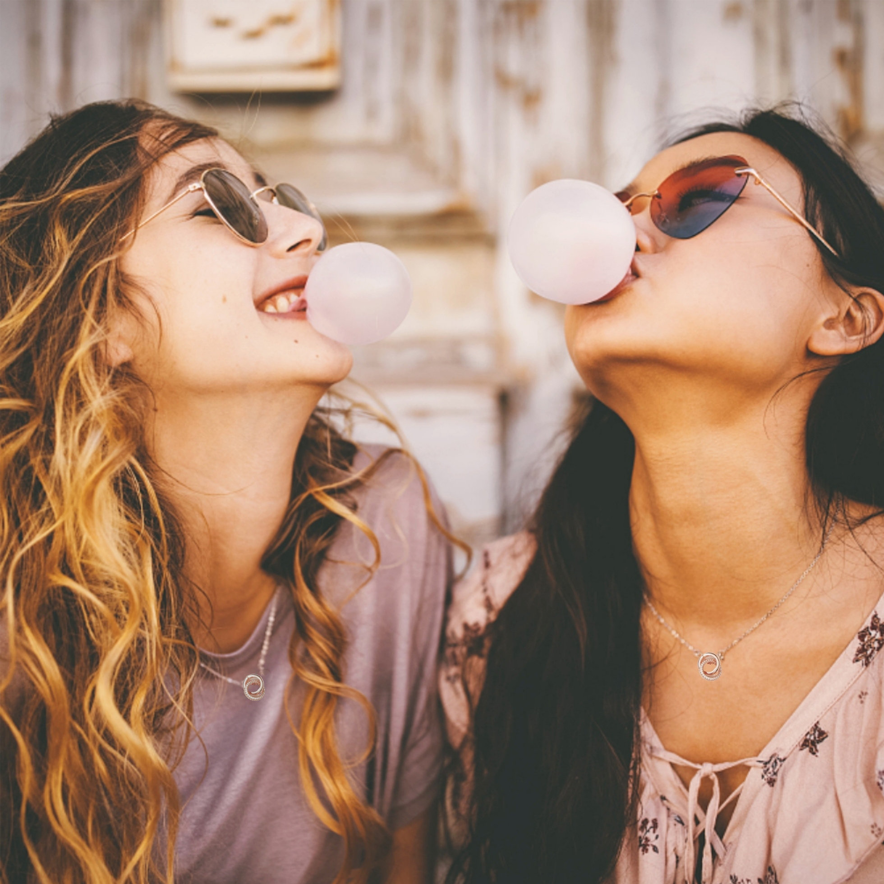 For Mother -  You Are A Part Of Me I Am A Part Of You Diamond Circle Necklace