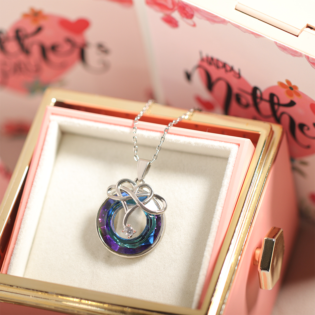 For Mother-S925 My Heart Will Always Be With You Necklace