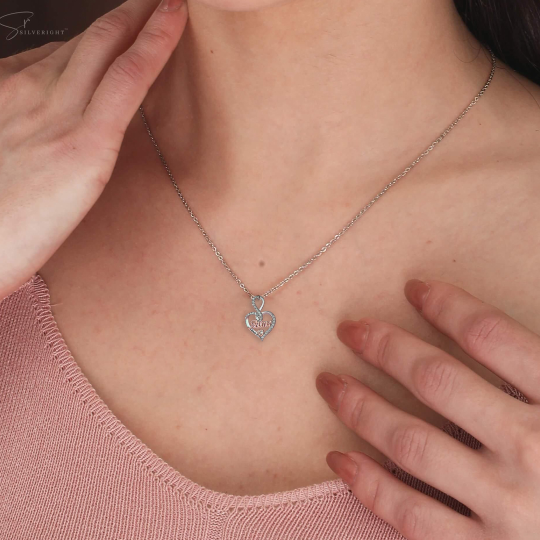 For Aunt - S925 I Love You So Much Infinite Love Aunt Necklace