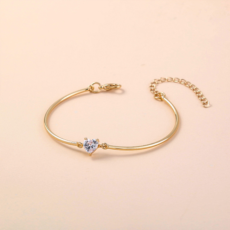 For Daughter-In-Heart - You Are More Than Just A Daughter-In-Law You Are Also My Daughter-In-Heart Diamond Heart Bracelet