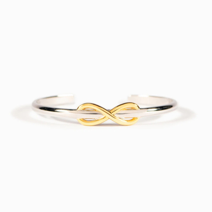 Mother And Daughter Forever Linked Together Infinite Cuff Bracelet