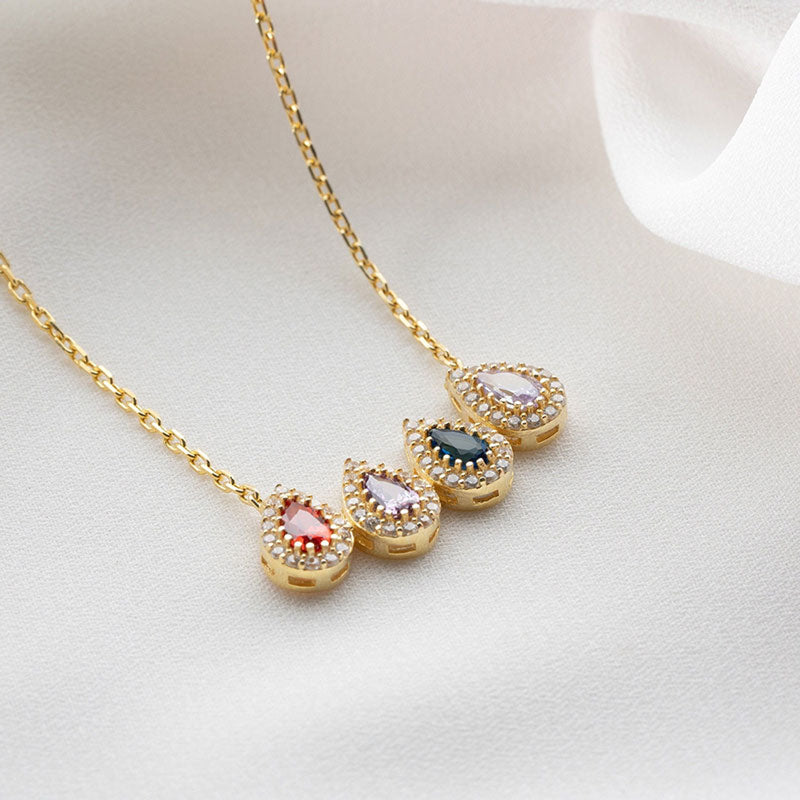 S925 Drop Shape Custom Necklace
