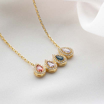 S925 Drop Shape Custom Necklace