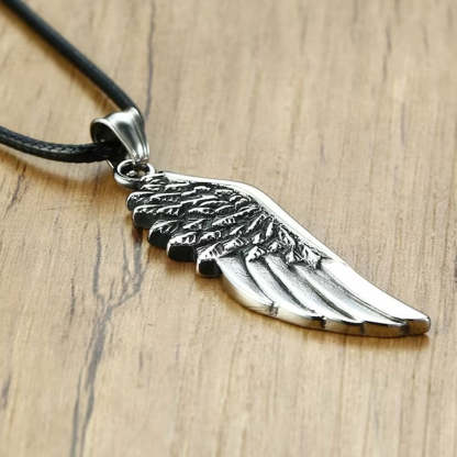 For Memorial - There's No One Who Misses You More Than Me Men's Wings Necklace