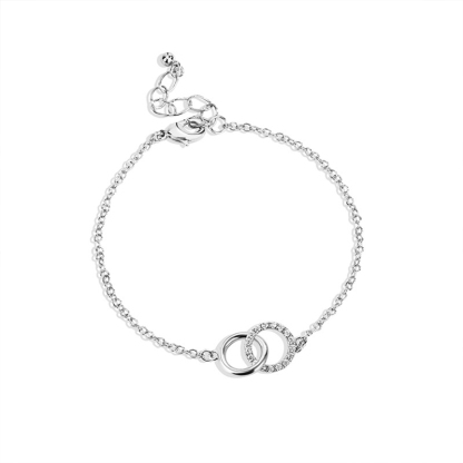 Grandmother & Granddaughter A Bond Like No Other Linked Circle Bracelet