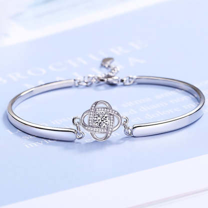 For Daughter - I Am Always With You Diamond Knot Bracelet-37bracelet