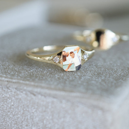 For Mother - Photo Custom Ring