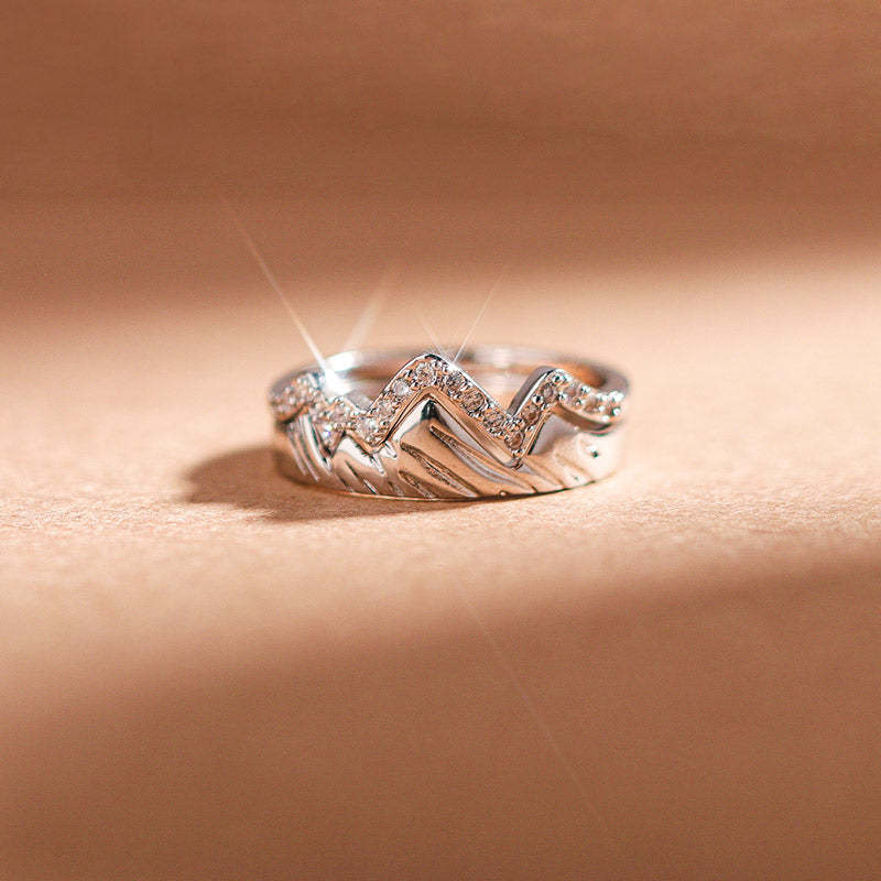 S925 Even Though Life May be Hard Right Now It'll be Beautiful When You Get to The Top Ring