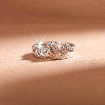 S925 Even Though Life May be Hard Right Now It'll be Beautiful When You Get to The Top Ring