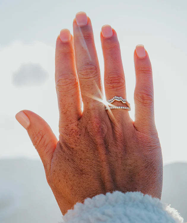 S925 Keep Climbing Mountain Ring
