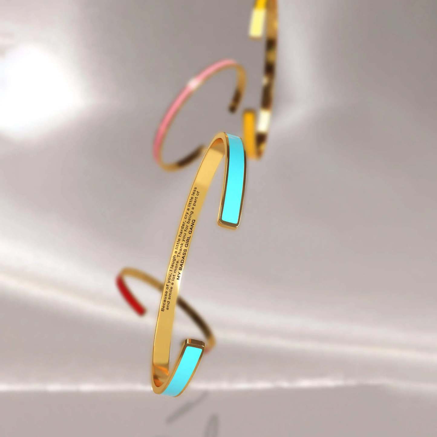 For Friend- Thank You for Being A Part of MY Badass Girl Gang Cyan Bracelet-37bracelet