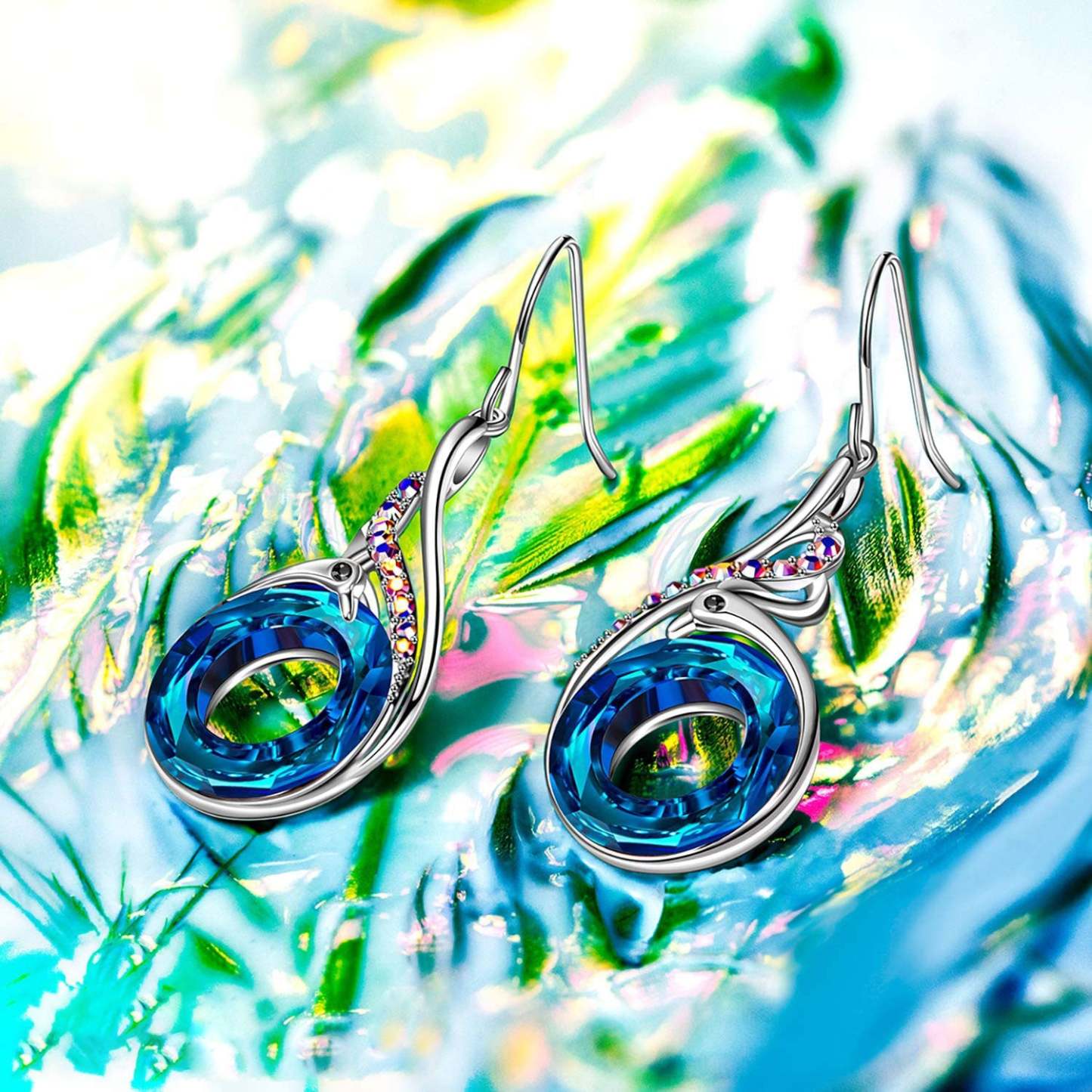 S925 Phoenix Crystal Earrings