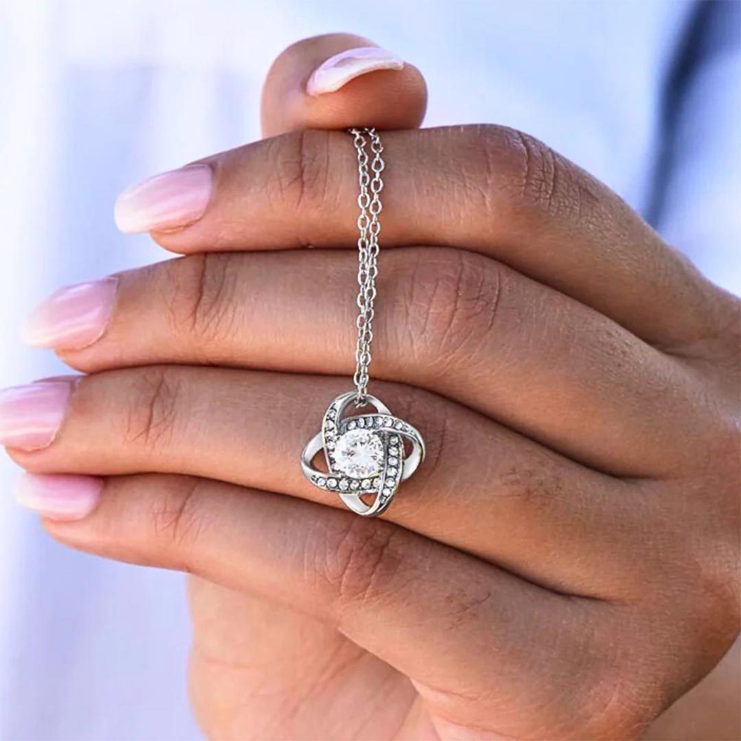 For Bonus Daughter - I'll Always Love You Love Knot Necklace