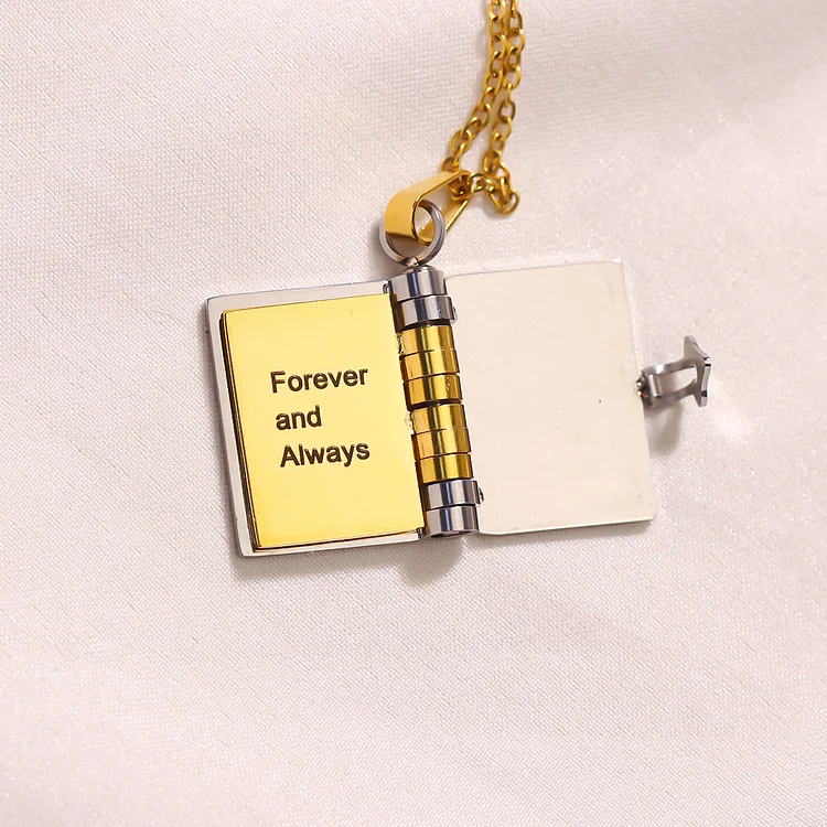 For Love - Remember Whose King You Are Book Necklace