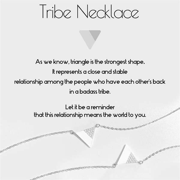 For Friend - My Badass Tribe Triangle Necklace