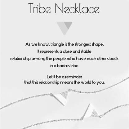 For Friend - My Badass Tribe Triangle Necklace